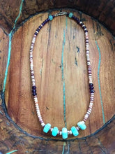 Load image into Gallery viewer, Spiny Oyster Necklace | Peruvian Opal Necklace | Amethyst Necklace | Bohemian Necklace | Gemstone Necklace