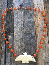 Load image into Gallery viewer, Thunderbird Necklace | Carnelian | Amethyst | Genuine Ruby | Sterling Silver | Bohemian | Tribal | Gemstone