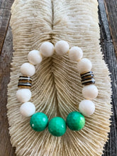 Load image into Gallery viewer, Chrysoprase Bracelet | Sponge Coral | African Trade Beads | Gemstone | Beach Style | Bohemian