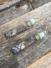 Load image into Gallery viewer, Azurite Earrings | Moonstone | Sleeping Beauty Turquoise | Sterling Silver | Gemstone | Bohemian