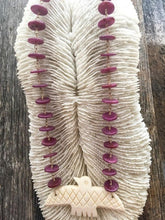 Load image into Gallery viewer, Thunderbird Necklace | Natural Raw Ruby | Aqua Chalcedony | 24K Gold Vermeil | Bohemian | Gemstone | July Birthstone