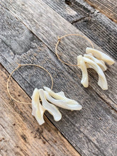 Load image into Gallery viewer, Gold Hoop Earrings | Mother Of Pearl | Beach Style | Shell | Bohemian