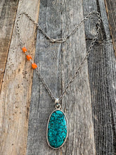 Load image into Gallery viewer, Turquoise Pendant Necklace | Carnelian | Labradorite | Sterling Silver | Bohemian | Gemstone Necklace | Beach Style