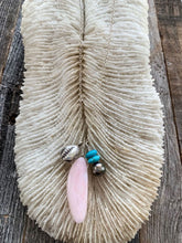 Load image into Gallery viewer, Cowrie Shell Necklace | Puka Shell | Tahitian Pearl | Pink Opal | Turquoise | Thai Karen Hill Tribe Silver