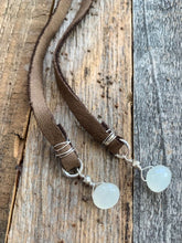 Load image into Gallery viewer, Turquoise Necklace | Pink Conch Shell | Tahitian Pearl | Moonstone | Peruvian Opal | Leather | Beach Style