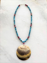 Load image into Gallery viewer, Mother of Pearl Necklace | Apatite | Ruby | Tribal Beads | Beach Style | Gemstone | Bohemian