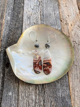 Load image into Gallery viewer, Mexican Laguna Jasper Earrings | Mystic Labradorite | Sterling Silver | Bohemian | Gemstone Earrings