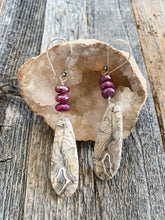 Load image into Gallery viewer, Laguna Lace Jasper Earrings | Mystic Moonstone | Sterling Silver | Bohemian | Gemstone Earrings