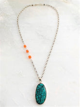 Load image into Gallery viewer, Turquoise Pendant Necklace | Carnelian | Labradorite | Sterling Silver | Bohemian | Gemstone Necklace | Beach Style