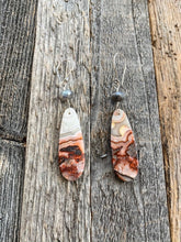 Load image into Gallery viewer, Mexican Laguna Jasper Earrings | Mystic Labradorite | Sterling Silver | Bohemian | Gemstone Earrings