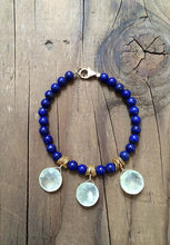 Load image into Gallery viewer, Lapis Bracelet / Prehnite Bracelet / Bohemian Bracelet / Gemstone Bracelet / SALE