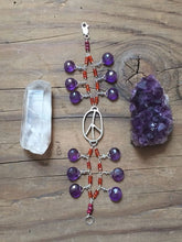 Load image into Gallery viewer, Peace Bracelet / Amethyst Bracelet / Carnelian Bracelet / Bohemian Bracelet / Gemstone Bracelet