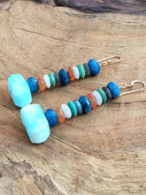 Load image into Gallery viewer, Gemstone Earrings / Peruvian Opal Earrings / Chrysocolla Earrings / Labradorite Earrings / Moonstone Earrings