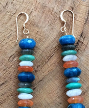 Load image into Gallery viewer, Gemstone Earrings / Peruvian Opal Earrings / Chrysocolla Earrings / Labradorite Earrings / Moonstone Earrings