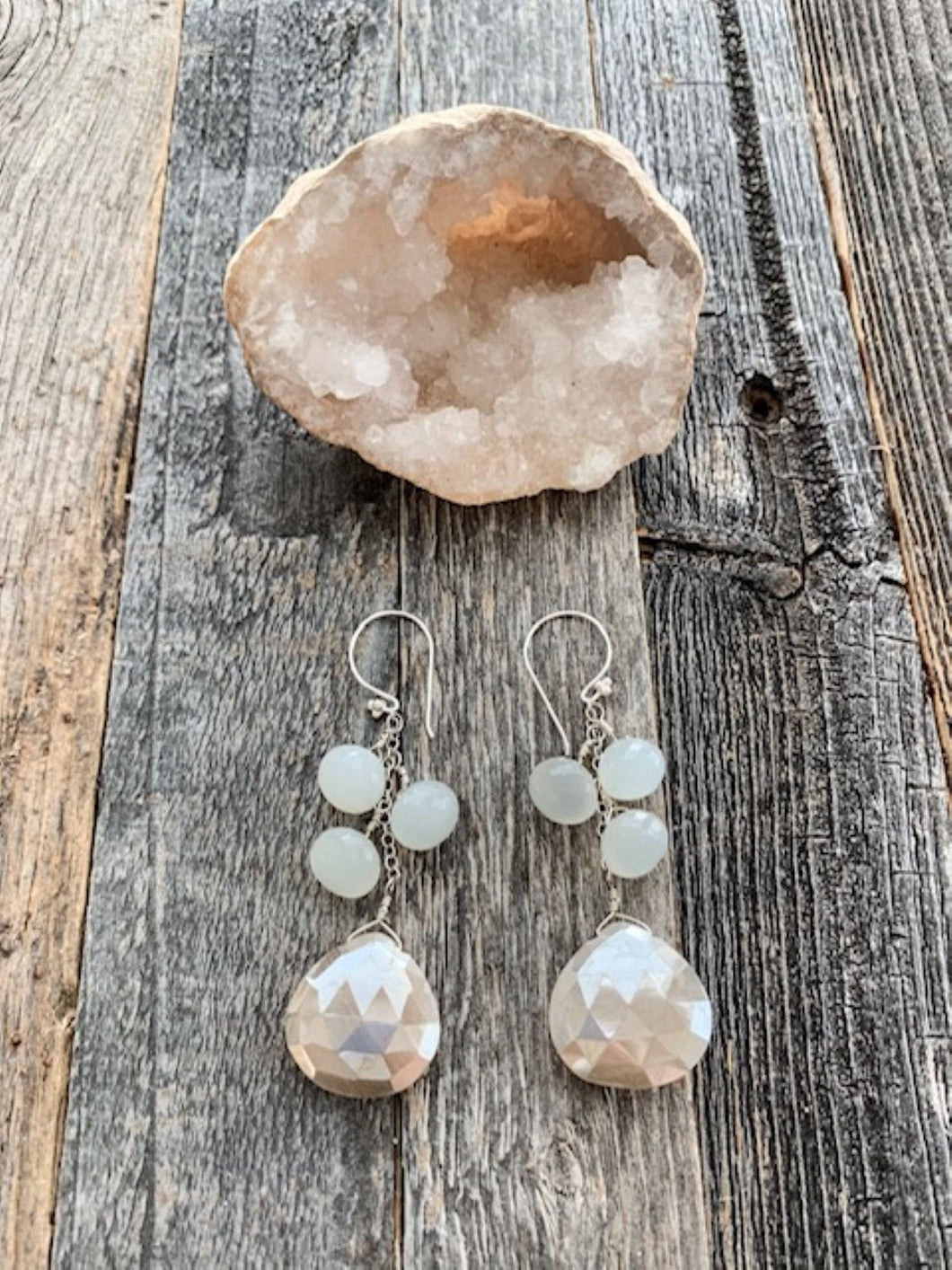 Mystic Moonstone Earrings | Sterling Silver Earrings | Gemstone Earrings | Dangle Earrings | Bohemian
