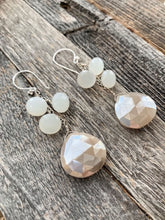 Load image into Gallery viewer, Mystic Moonstone Earrings | Sterling Silver Earrings | Gemstone Earrings | Dangle Earrings | Bohemian
