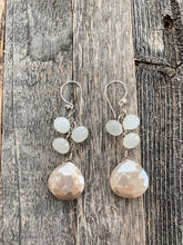 Load image into Gallery viewer, Mystic Moonstone Earrings | Sterling Silver Earrings | Gemstone Earrings | Dangle Earrings | Bohemian
