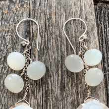 Load image into Gallery viewer, Mystic Moonstone Earrings | Sterling Silver Earrings | Gemstone Earrings | Dangle Earrings | Bohemian
