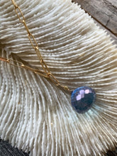Load image into Gallery viewer, Mystic Quartz Necklace | Open Link Gold Chain | Amethyst | Mystic Moonstone | Gemstone | Bohemian
