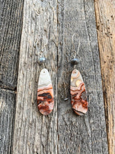 Load image into Gallery viewer, Mexican Laguna Jasper Earrings | Mystic Labradorite | Sterling Silver | Bohemian | Gemstone Earrings
