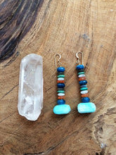 Load image into Gallery viewer, Gemstone Earrings / Peruvian Opal Earrings / Chrysocolla Earrings / Labradorite Earrings / Moonstone Earrings
